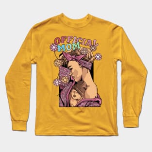 Groovy Official Mom Forever Mother Cartoon Long Sleeve T-Shirt